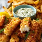 Fish and Chips with Tartar Sauce