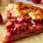 Strawberry Rhubarb Galette with Puff Pastry