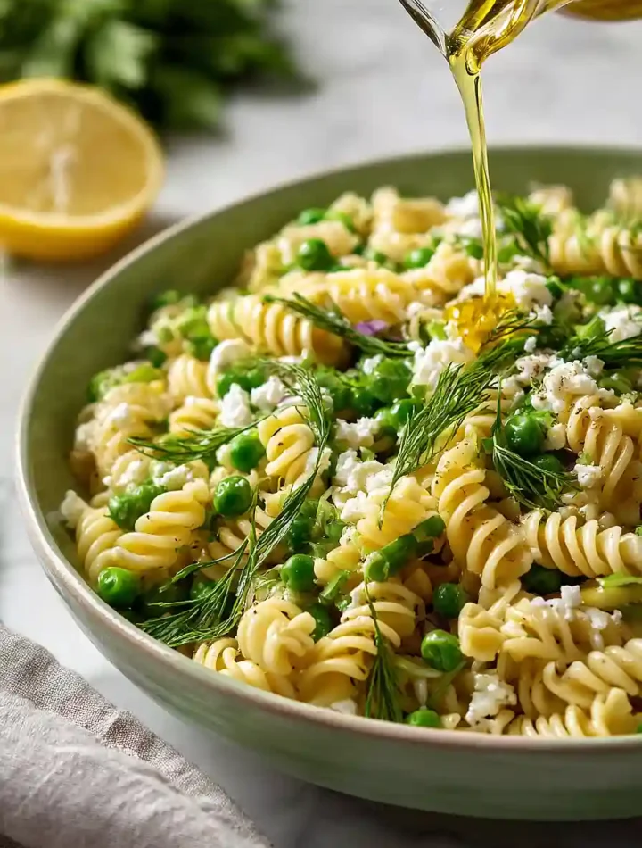 Herbed Pea and Lemon Pasta Salad